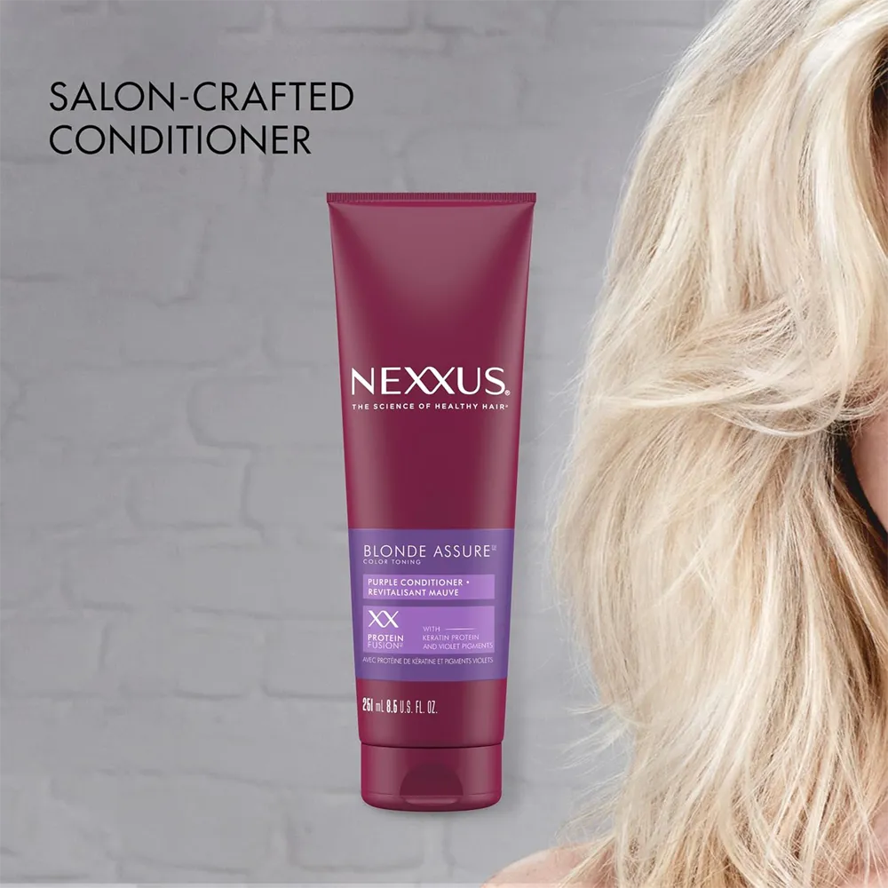 Nexxus Blonde Assure Colour Toning Purple Conditioner - 251 ml thumbnail 4