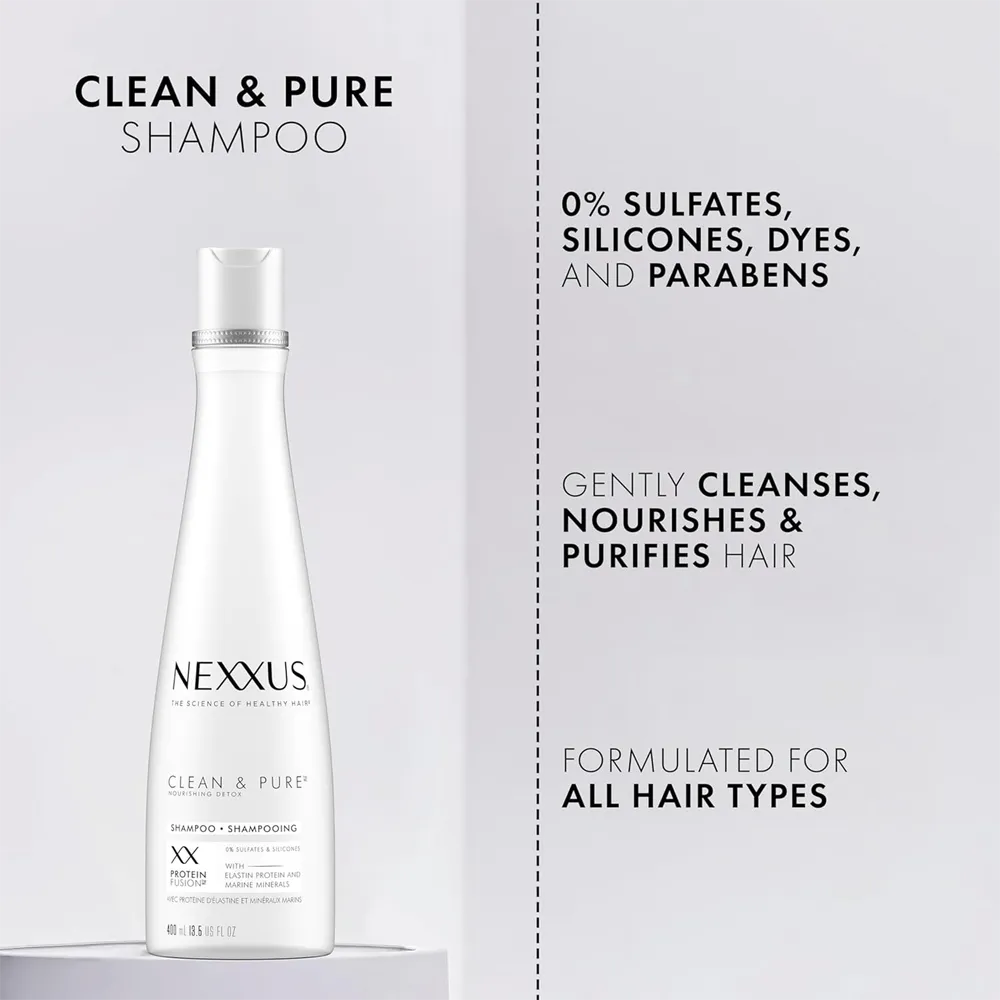 Nexxus Clean & Pure Nourishing Hair Detox Shampoo - 400 ml thumbnail 3