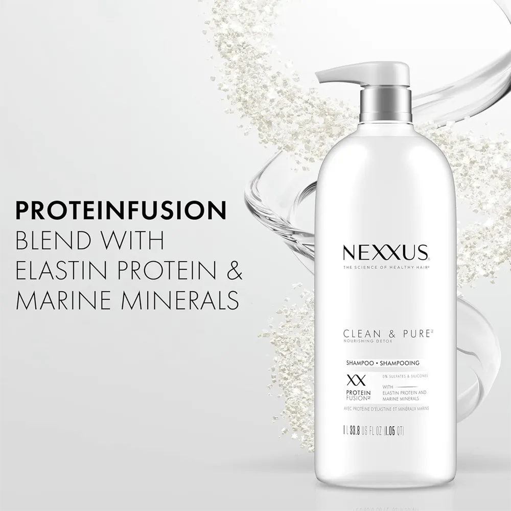 Nexxus Clean & Pure Nourishing Hair Detox Shampoo - 1000 ml thumbnail 3