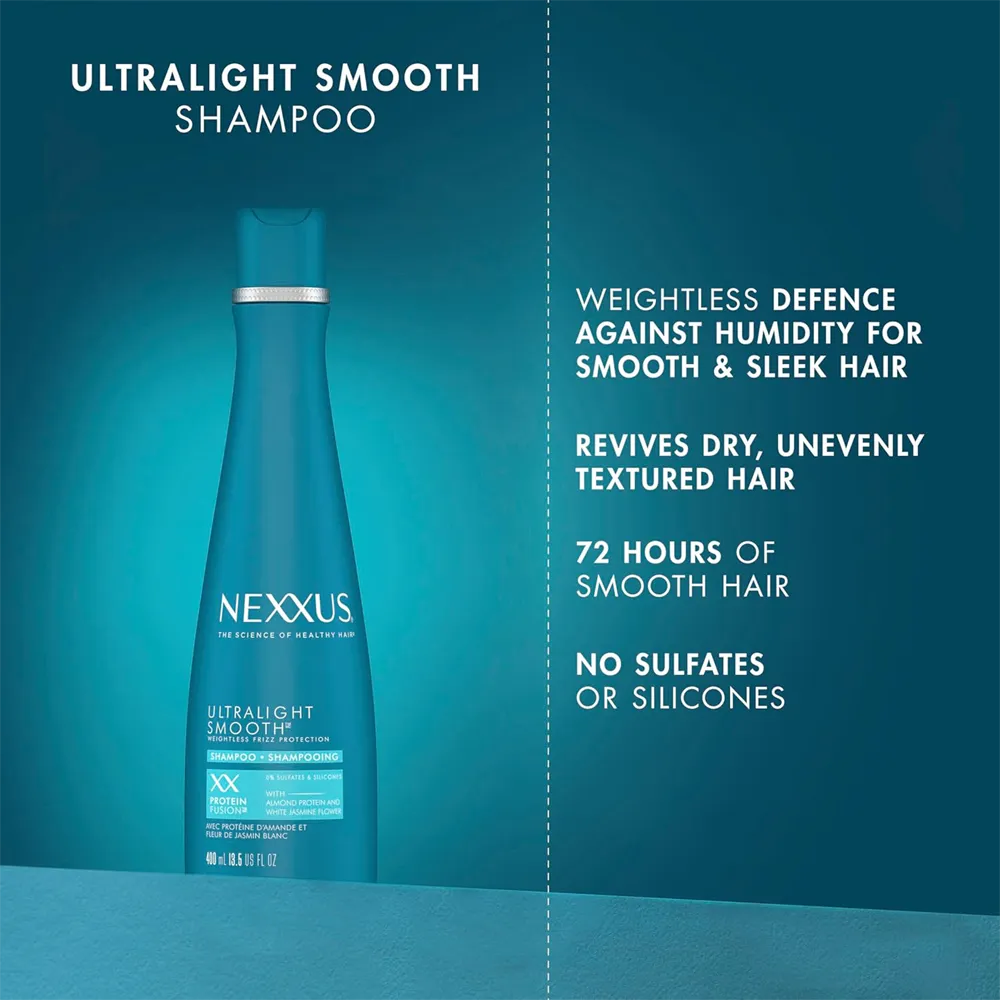 Nexxus Ultralight Smooth Weightless Protection Shampoo - 400 ml thumbnail 3