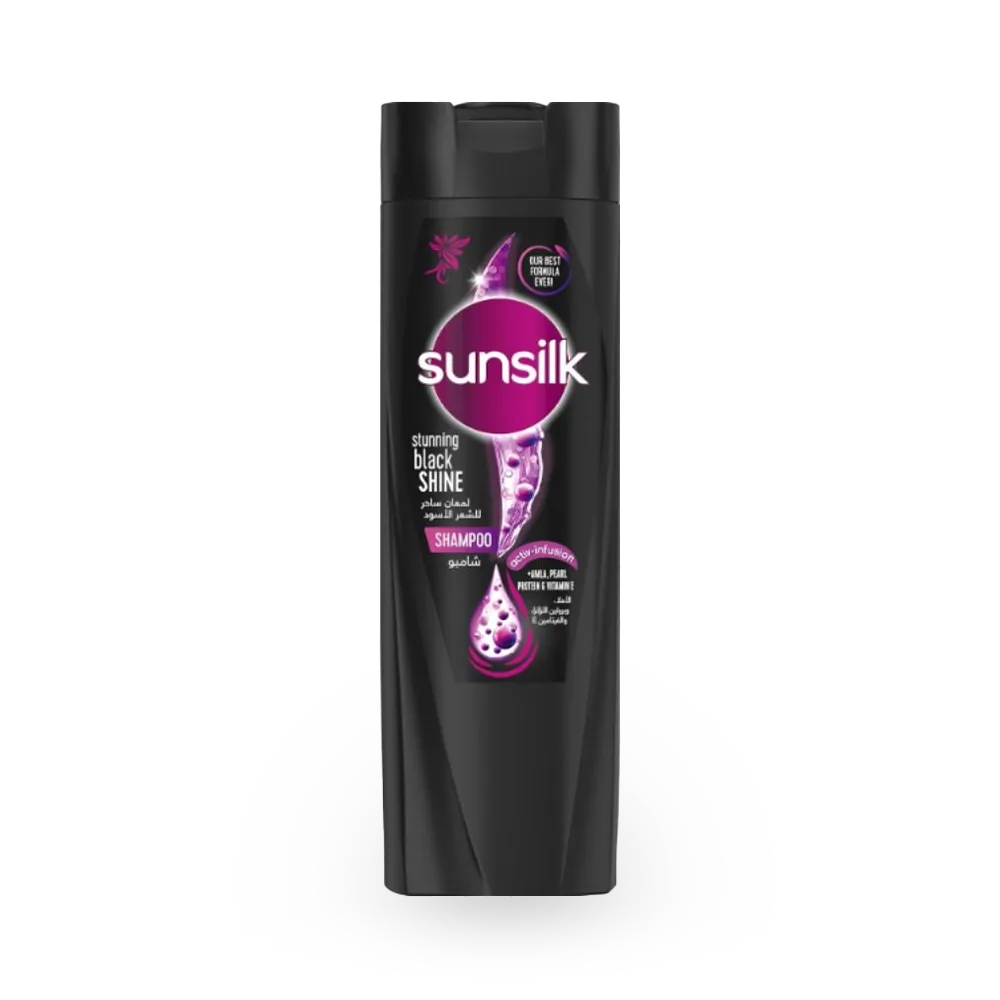 Sunsilk Stunning Black Shine Shampoo - 200 ml thumbnail 1