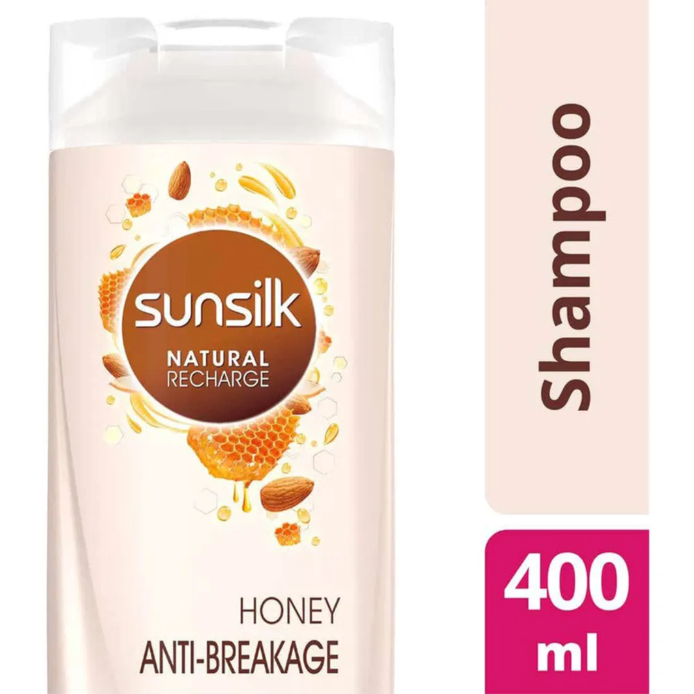 Sunsilk Natural Recharge Honey Anti-Breakage Shampoo - 400 ml thumbnail 3