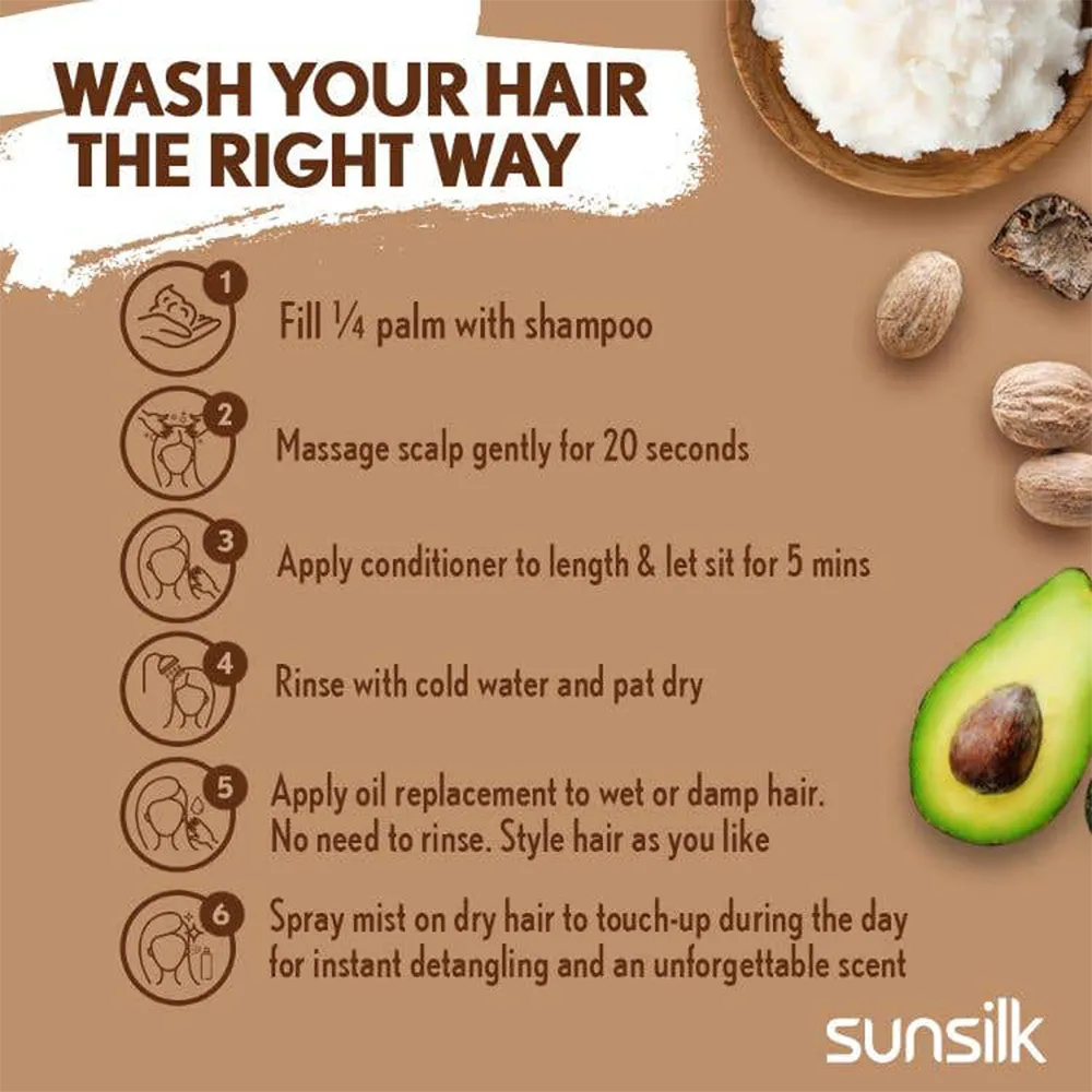 Sunsilk Shea Butter & Avocado Shampoo  - 400 ml thumbnail 4