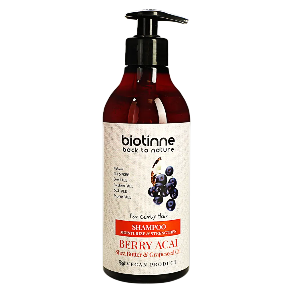Biotinne Berry Acai Shea Butter & Grapeseed Oil Shampoo - 400 ml thumbnail 1