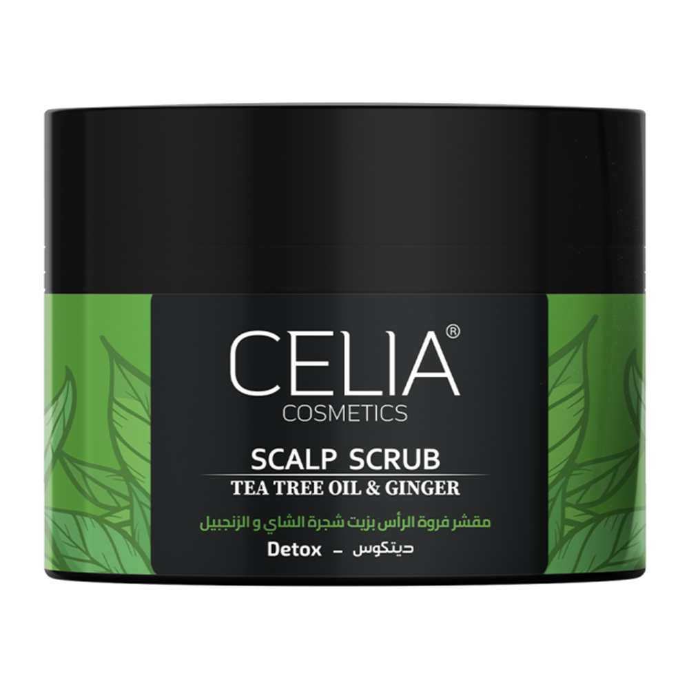 Celia Cosmetics Tea Tree Oil & Ginger Scalp Scrub - 300 g thumbnail 1
