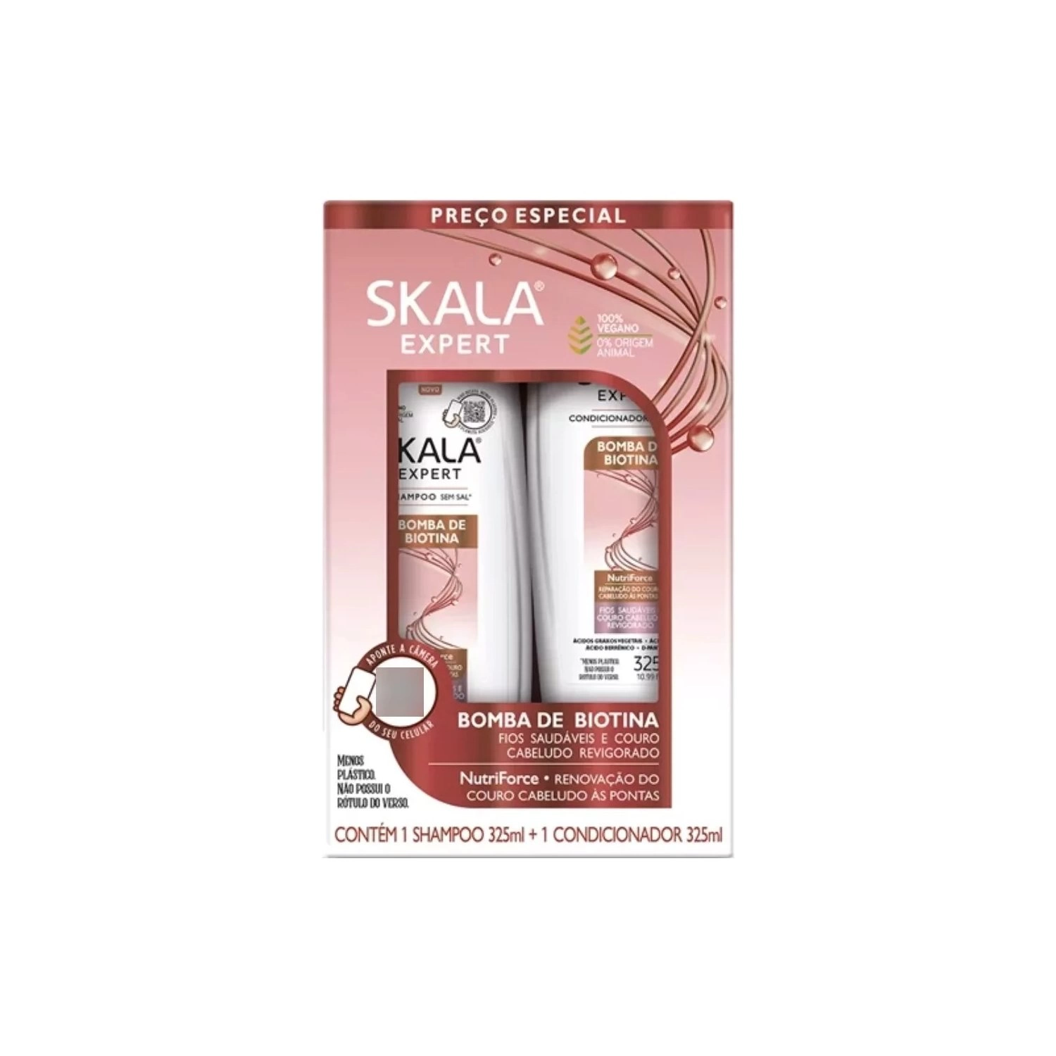 Skala Bomba De Biotina Shampoo And Conditioner Set - (325 ml X 2 pcs) thumbnail 3