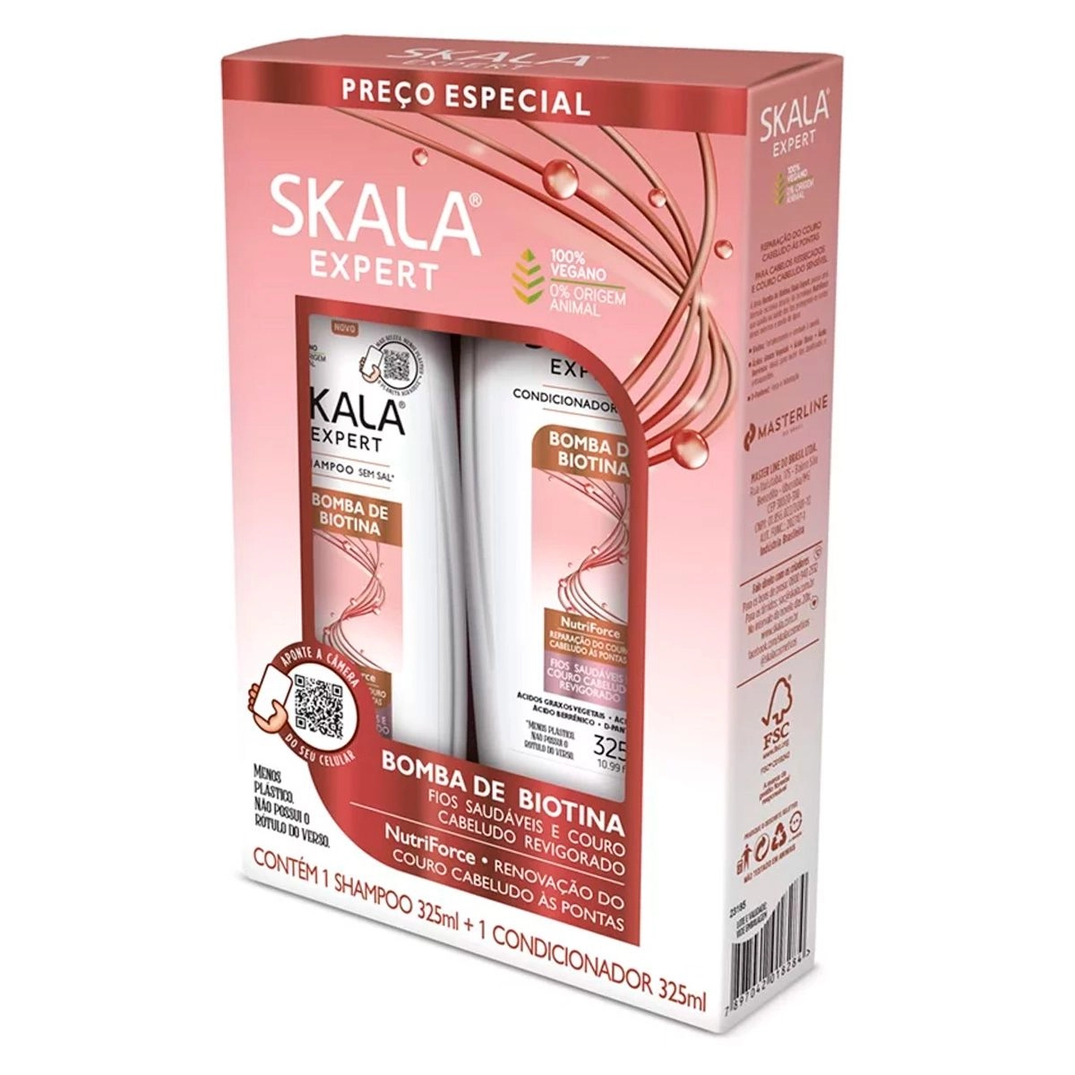 Skala Bomba De Biotina Shampoo And Conditioner Set - (325 ml X 2 pcs) thumbnail 5