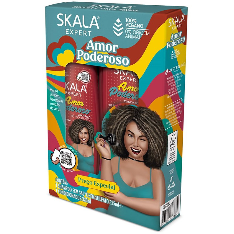 Skala Amor Poderoso Shampoo And Conditioner Set - (325 ml X 2 pcs) thumbnail 3