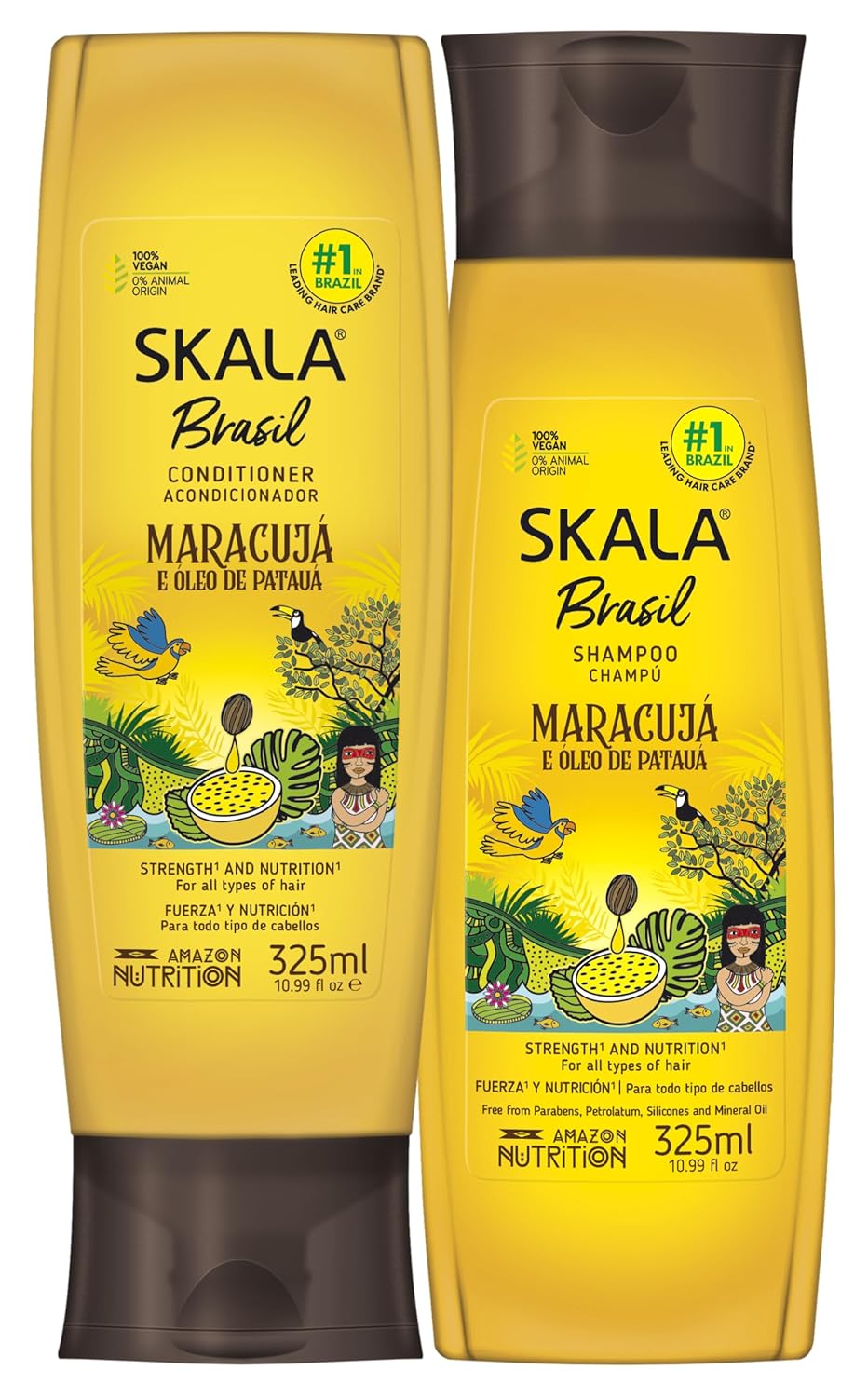 Skala Maracuja E Oleo De Pataua Shampoo And Conditioner Set - (325 ml X 2 pcs) thumbnail 2
