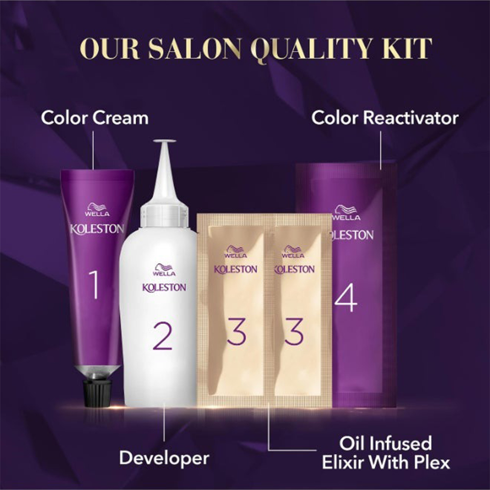 Wella Koleston Supreme Permanent Hair Color Cream - 6/1 Dark Ash Blonde thumbnail 4