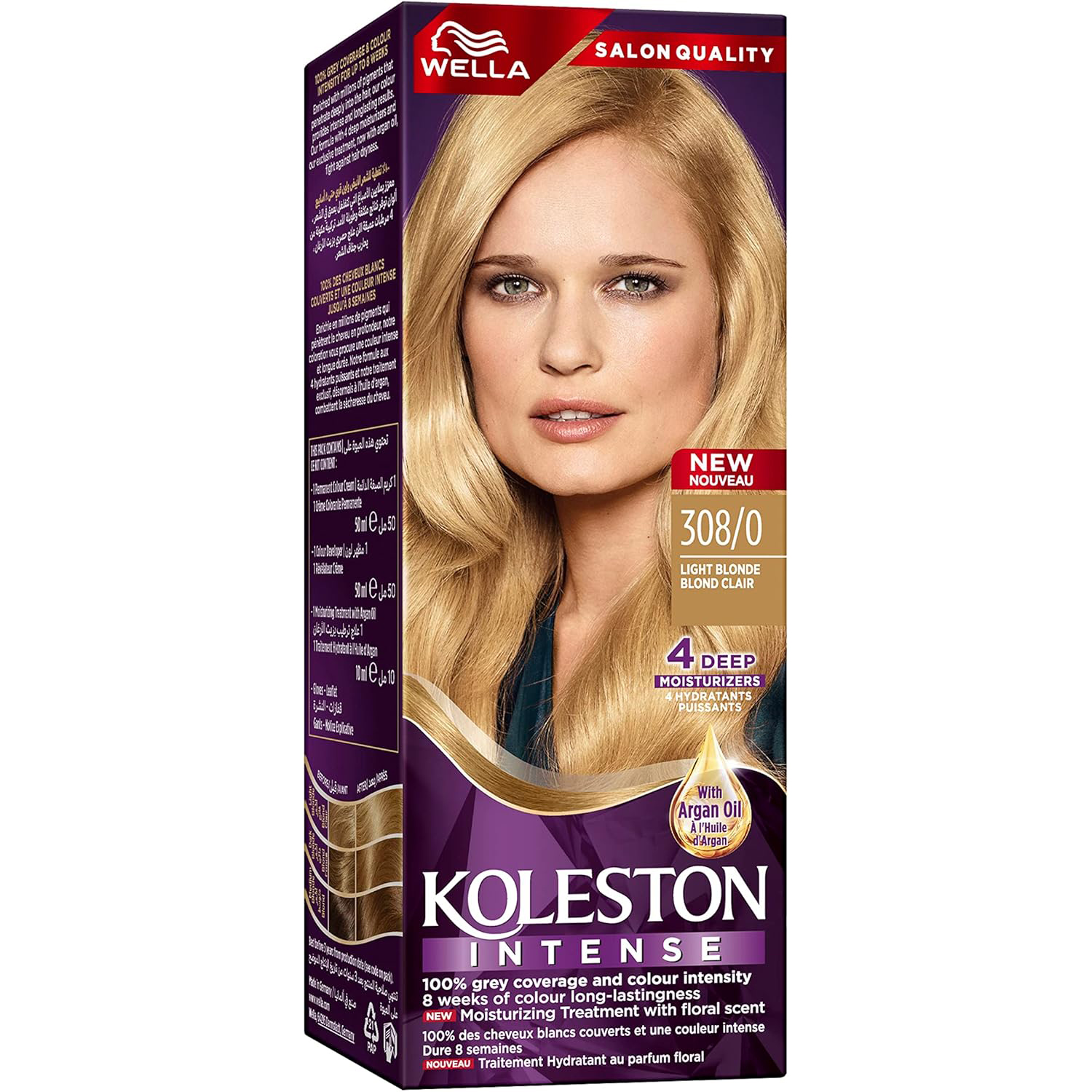 Wella Koleston Intense Hair Color - 308/0 Light Blonde thumbnail 1