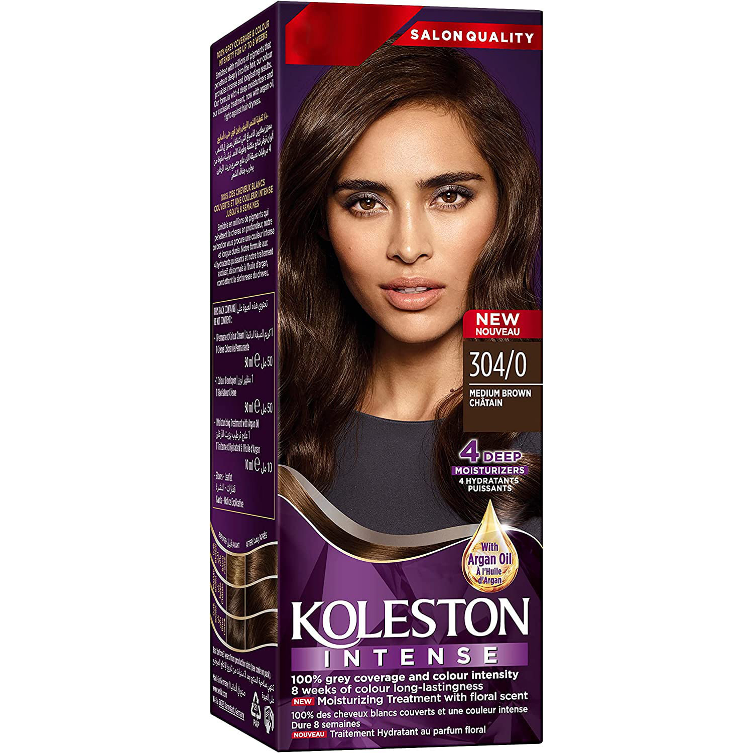 Wella Koleston Intense Hair Color - 304/0 Medium Brown thumbnail 1