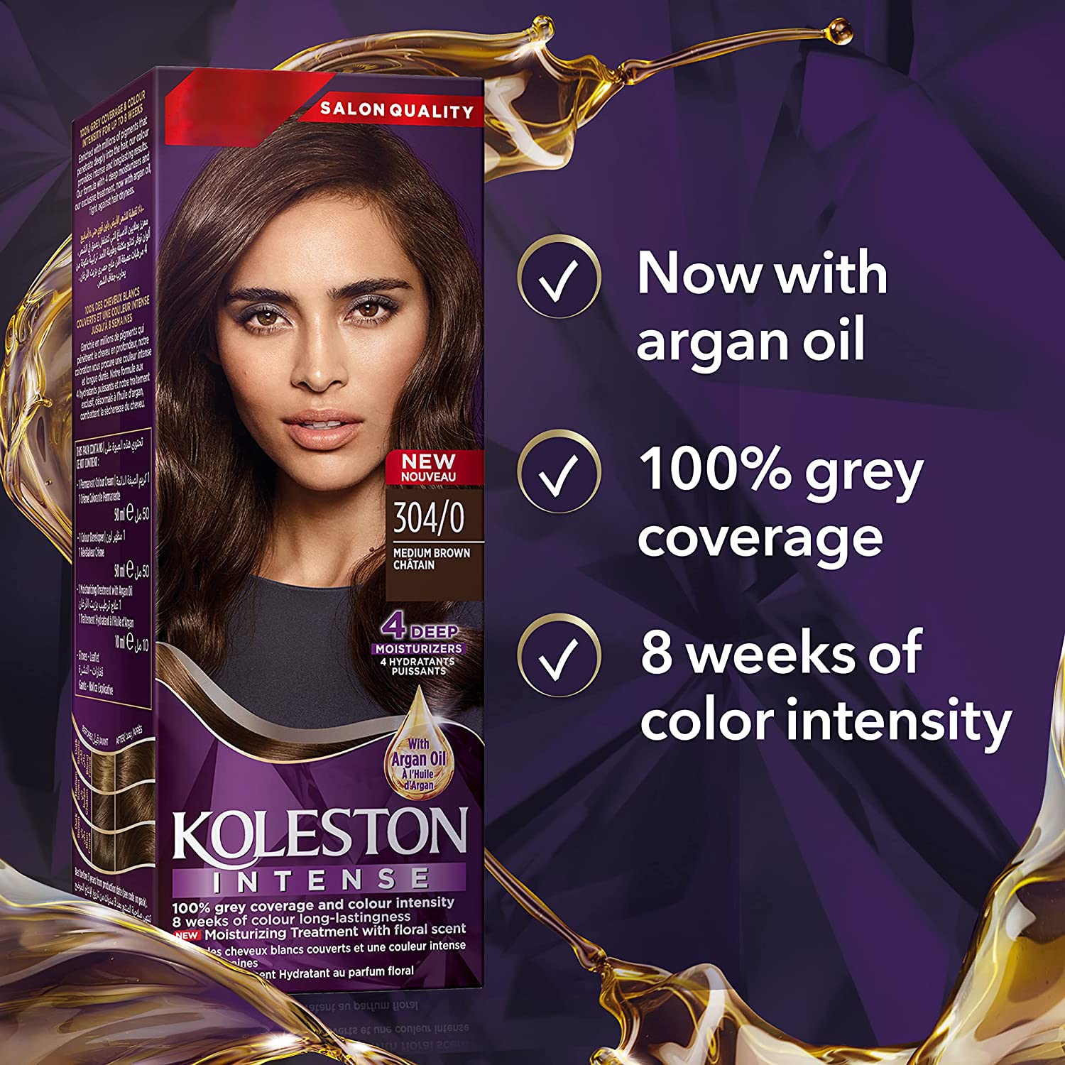 Wella Koleston Intense Hair Color - 304/0 Medium Brown thumbnail 3