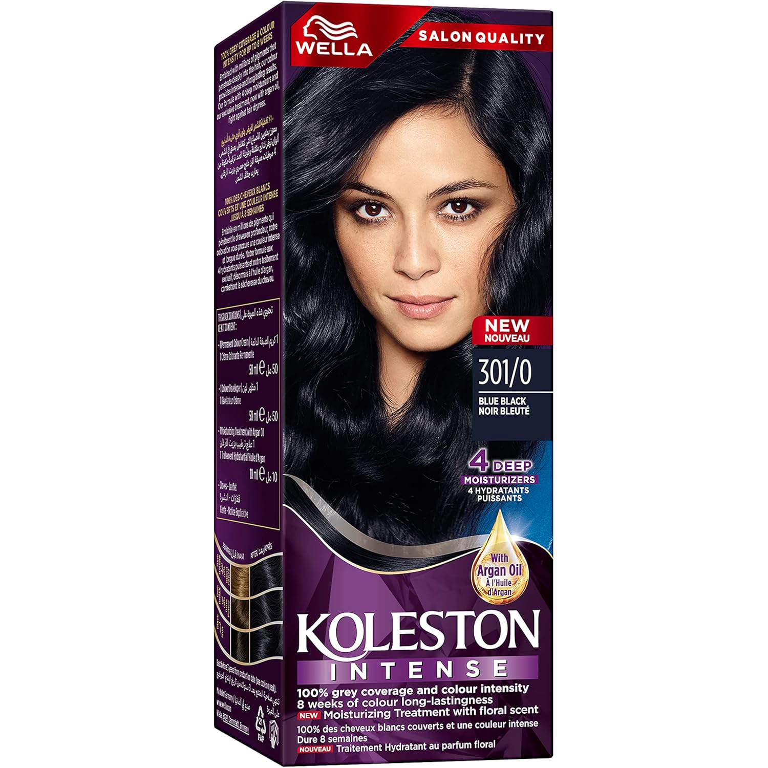 Wella Koleston Intense Hair Color - 301/0 Blue Black thumbnail 1