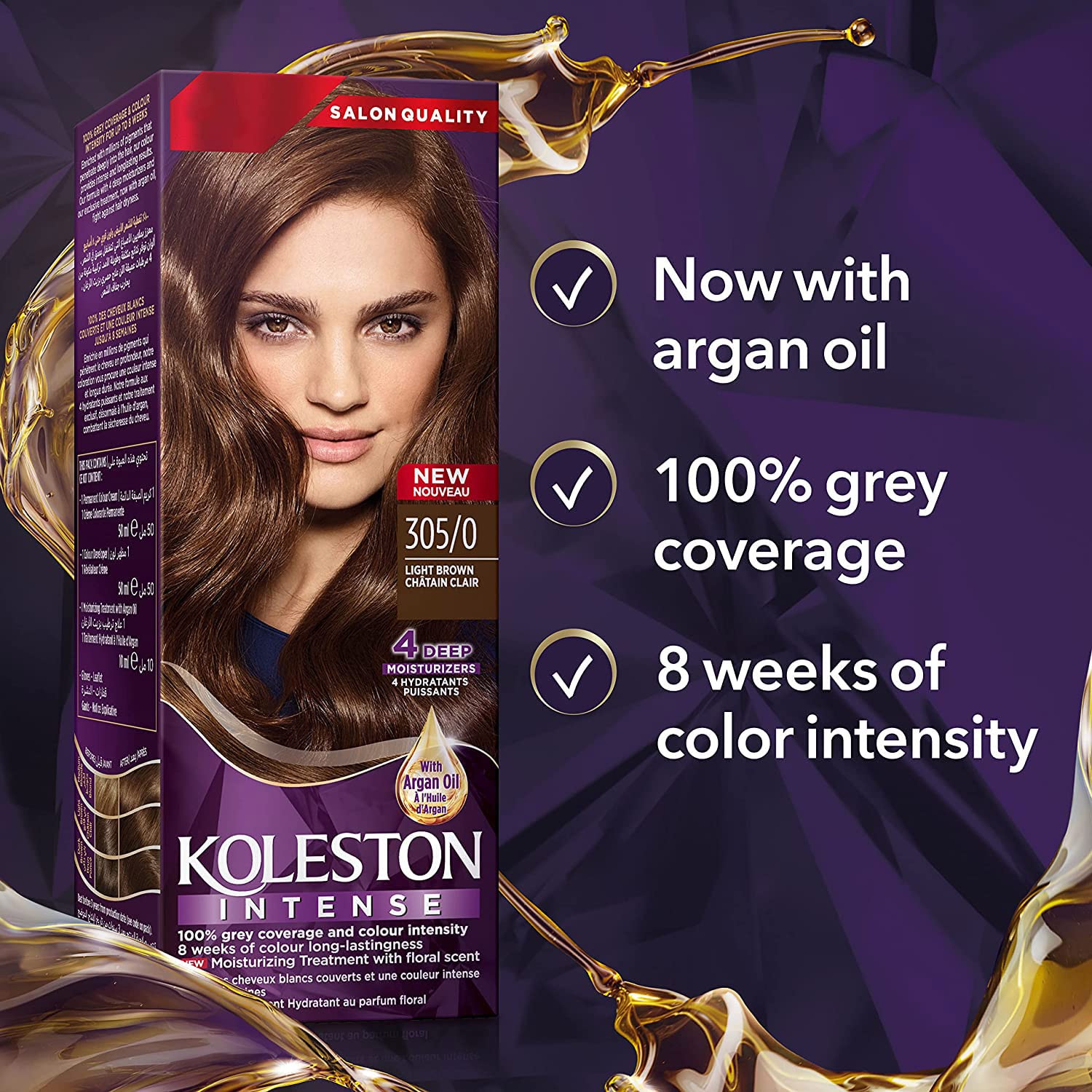 Wella Koleston Intense Hair Color - 305/0 Light Brown thumbnail 3