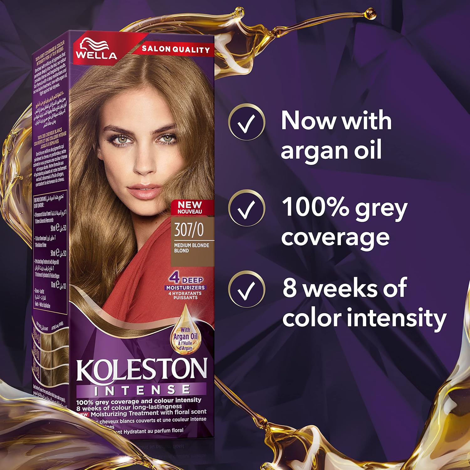 Wella Koleston Intense Hair Color - 307/0 Medium Blonde thumbnail 3