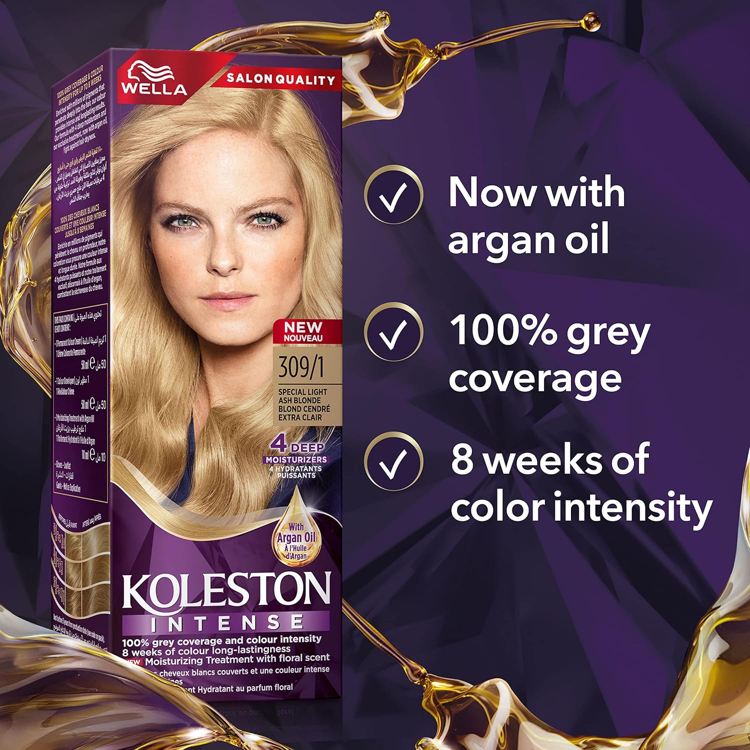 Wella Koleston Intense Hair Color - 309/1 Special Light Ash Blonde thumbnail 3