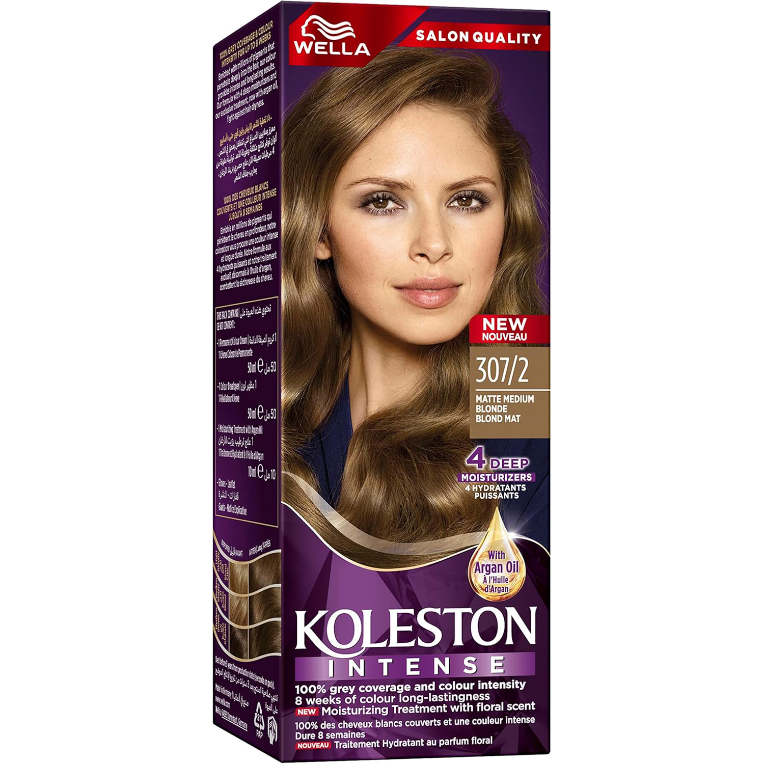 Wella Koleston Intense Hair Color - 307/2 Matte Medium Blonde thumbnail 1