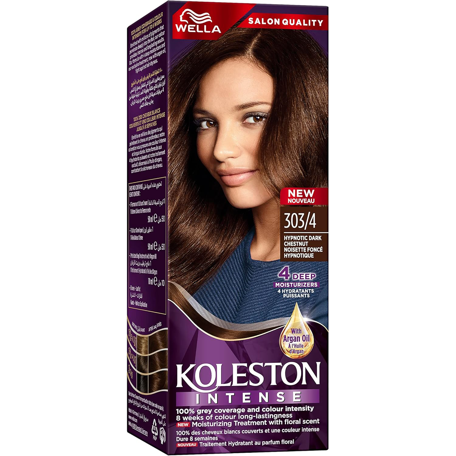 Wella Koleston Intense Hair Color - 303/4 Hypnotic Dark Chestnut thumbnail 1