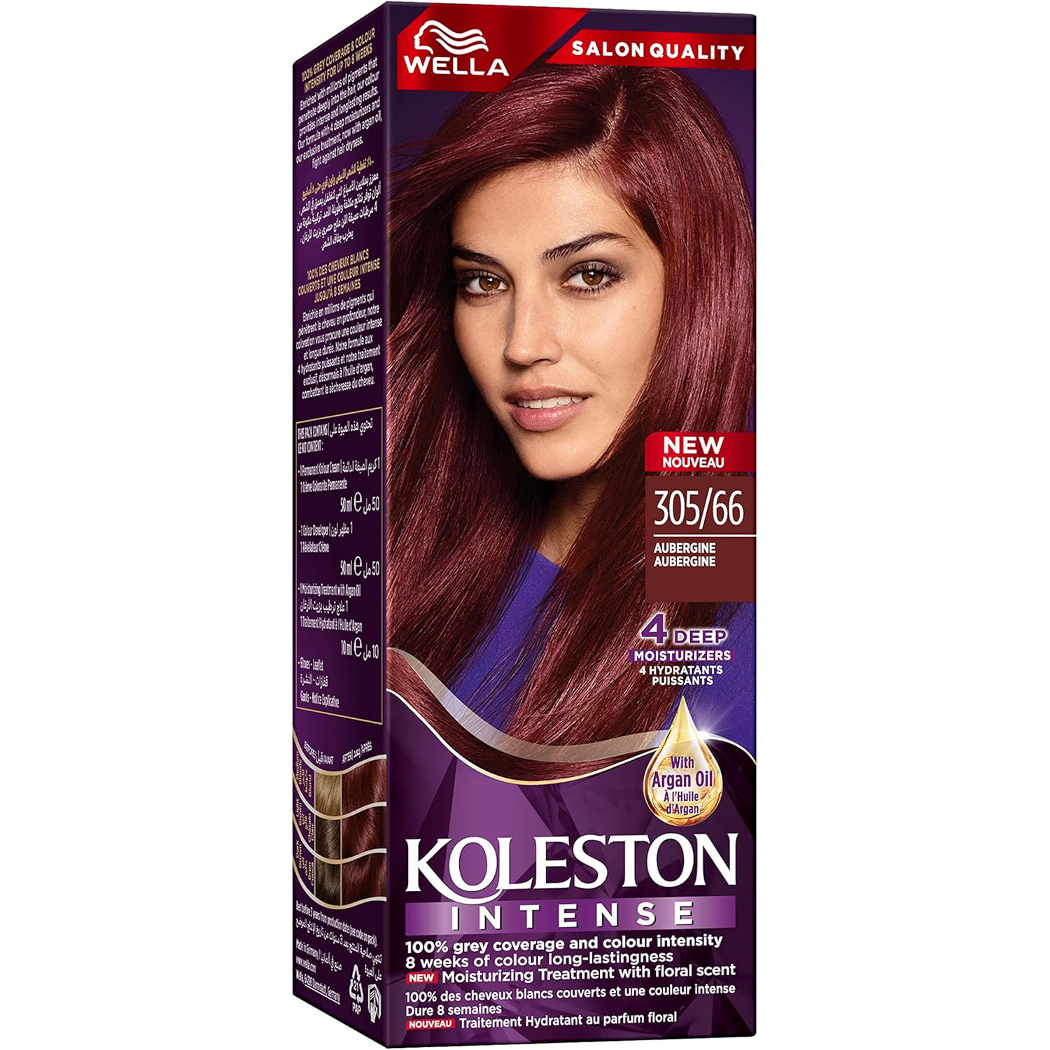 Wella Koleston Intense Hair Color - 305/66 Aubergine thumbnail 1