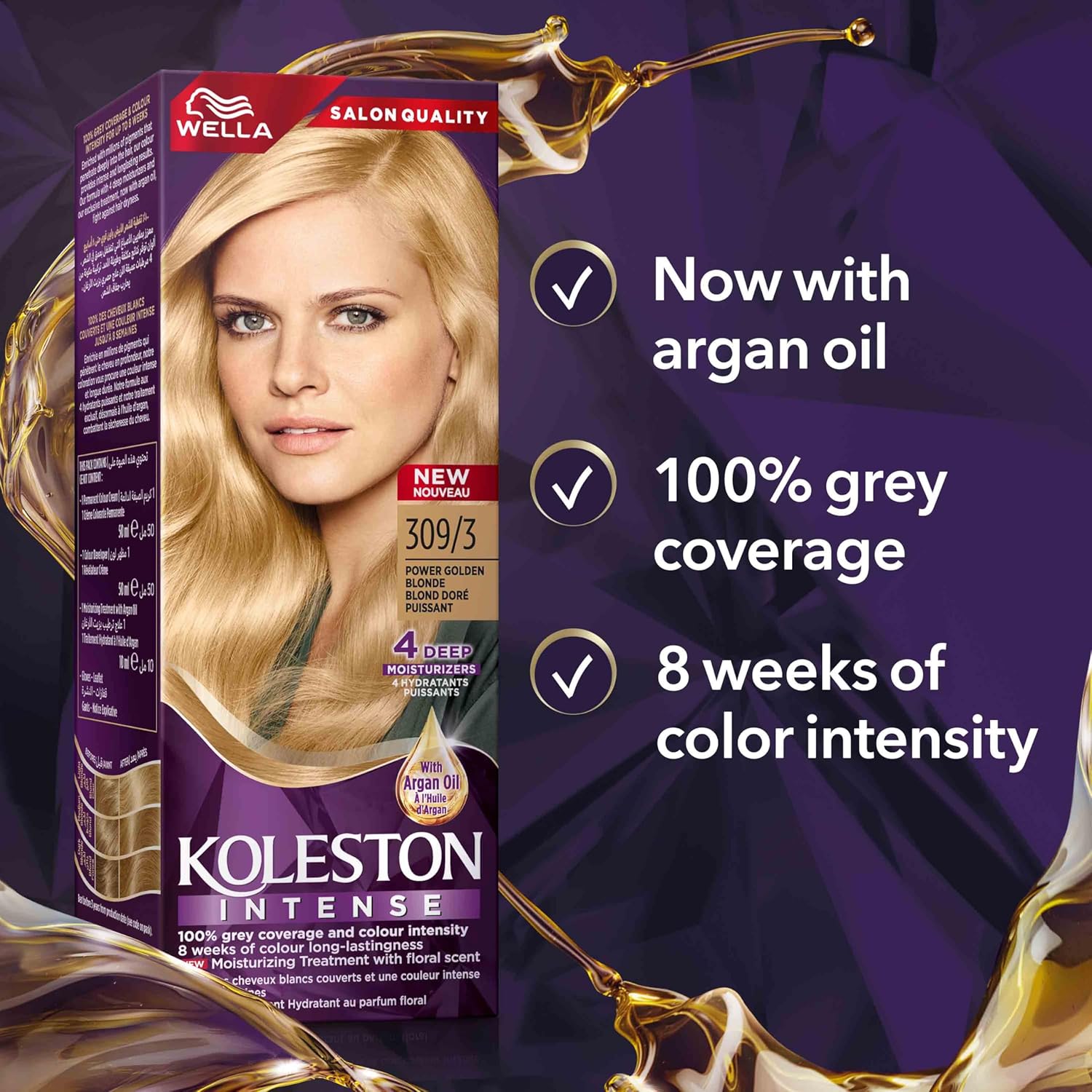 Wella Koleston Intense Hair Color - 309/3 Power Golden Blonde  thumbnail 3