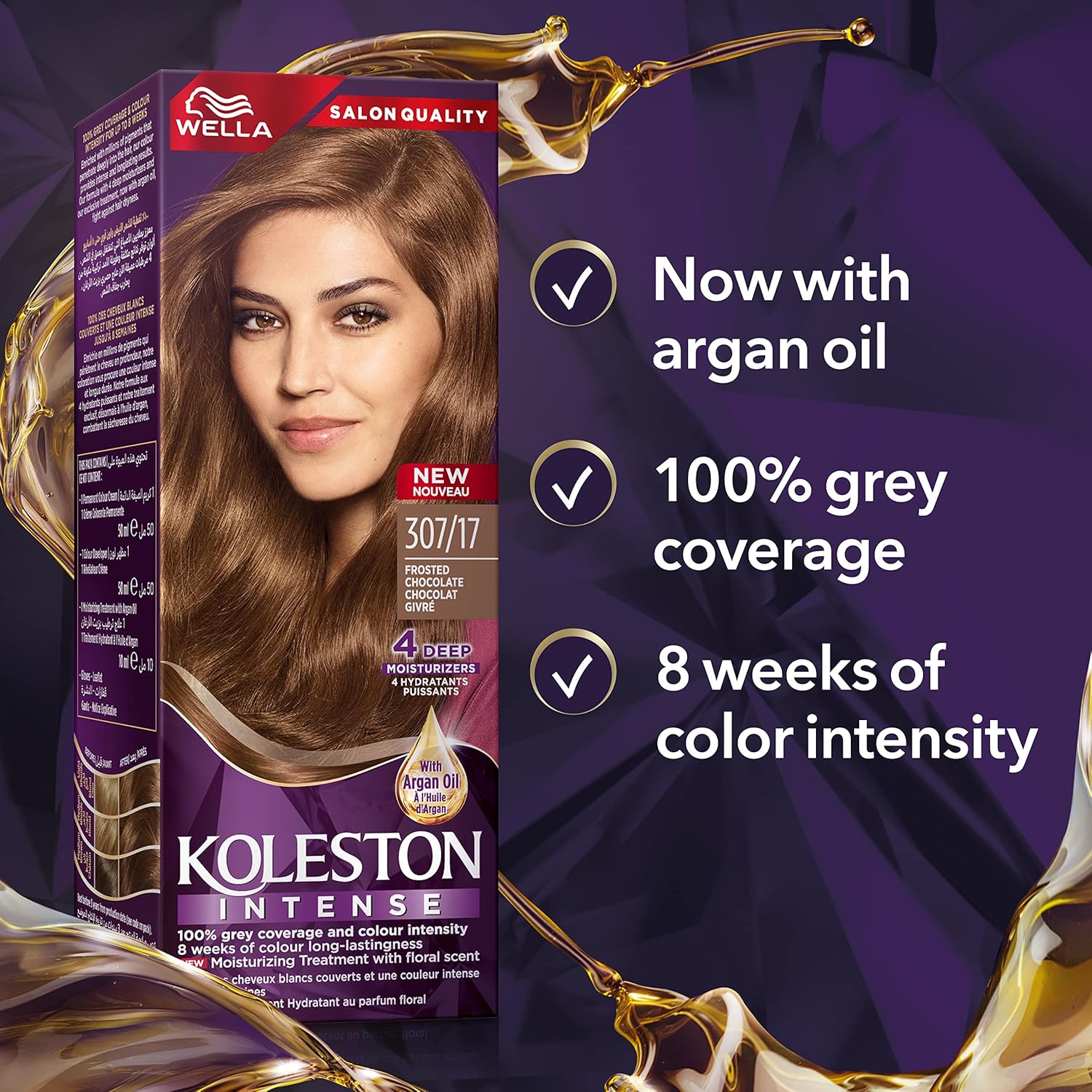Wella Koleston Intense Hair Color - 307/17 Frosted Chocolate thumbnail 3
