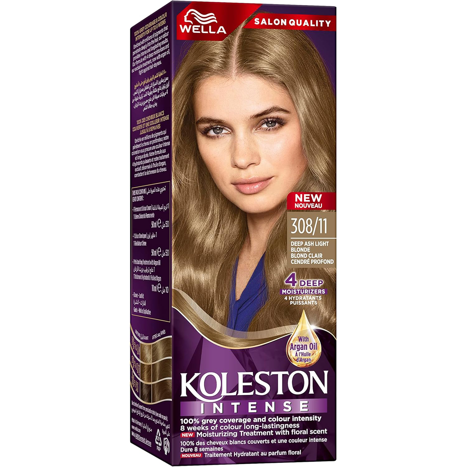 Wella Koleston Intense Hair Color - 308/11 Deep Ash Light Blonde thumbnail 1