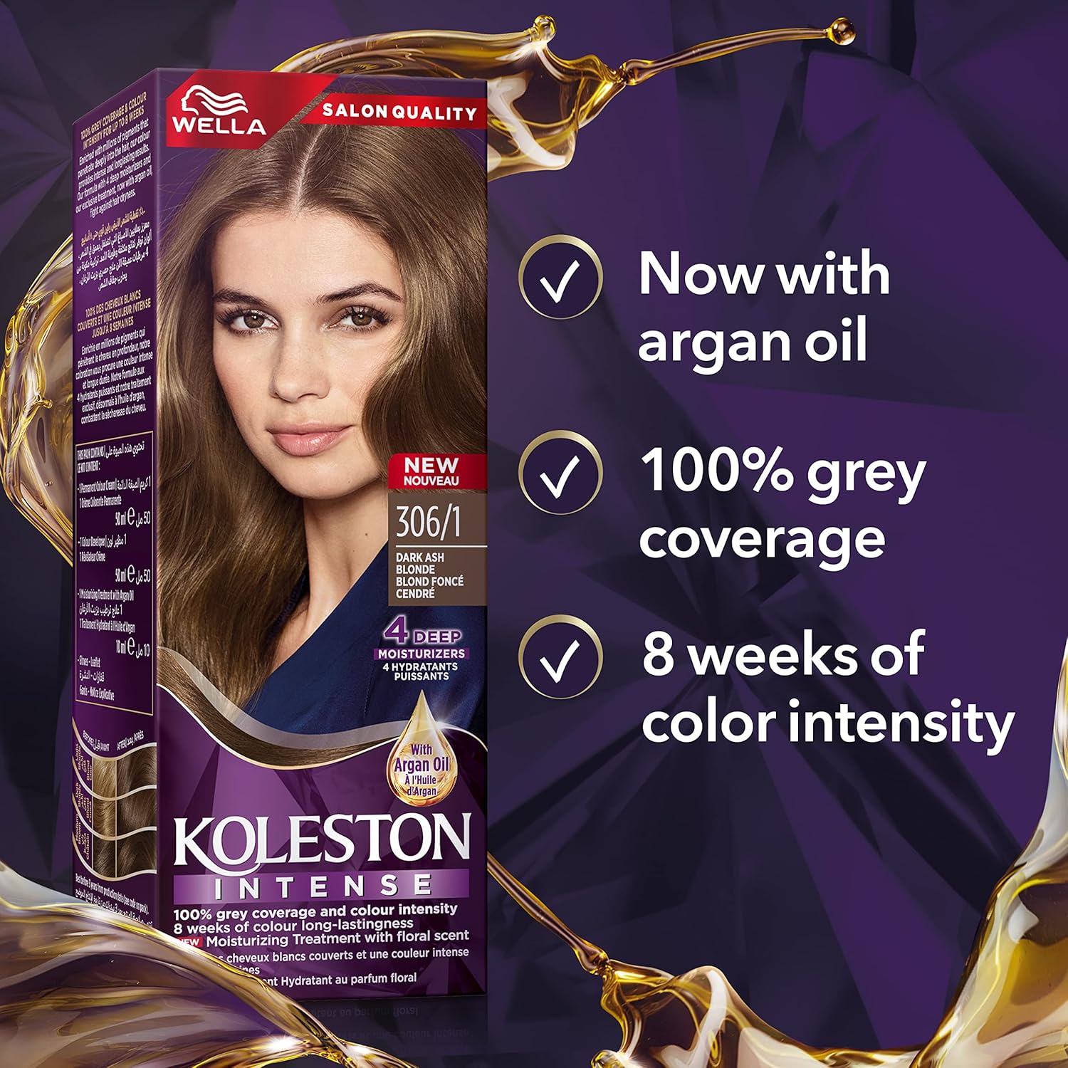 Wella Koleston Intense Hair Color - 306/1 Dark Ash Blonde thumbnail 3