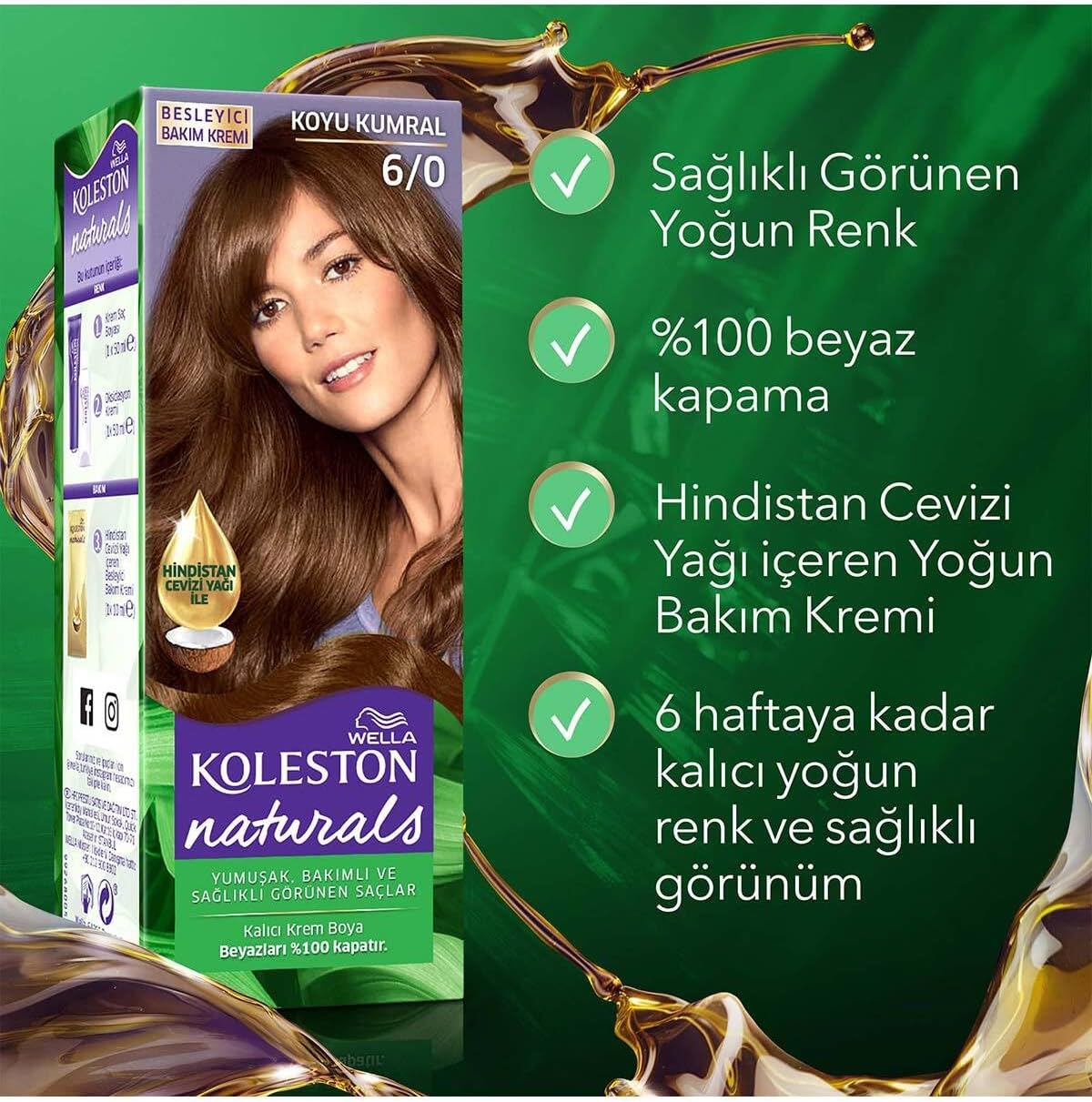 Wella Koleston Naturals Hair Dye - 6/0 Dark Blonde thumbnail 2