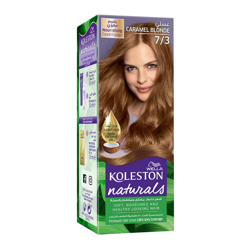 Wella Koleston Naturals Hair Dye - 7/3 Caramel Blonde thumbnail 1