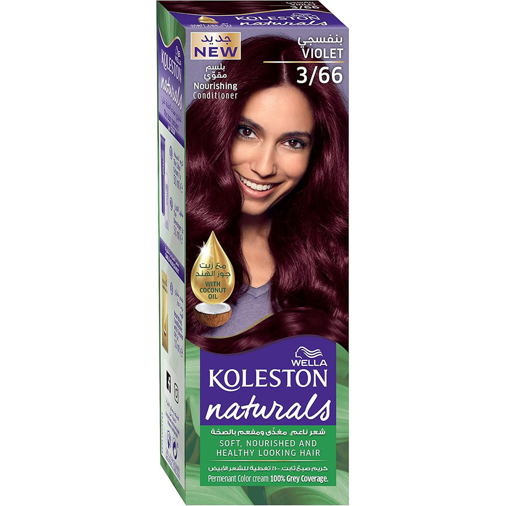 Wella Koleston Naturals Hair Dye - 3/66 Red Chestnut thumbnail 1