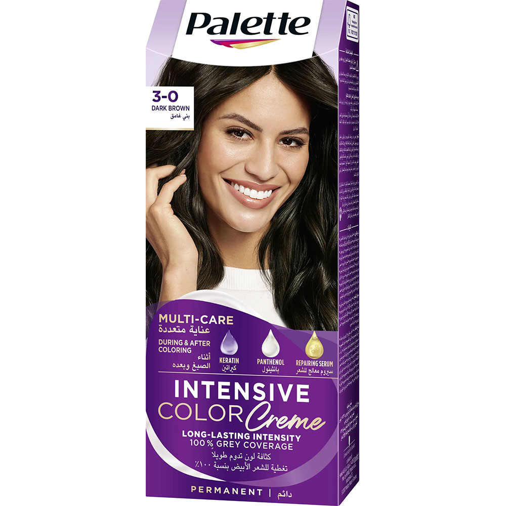 Schwarzkopf Palette Intensive Color Creme - 3-0 Dark Brown thumbnail 1