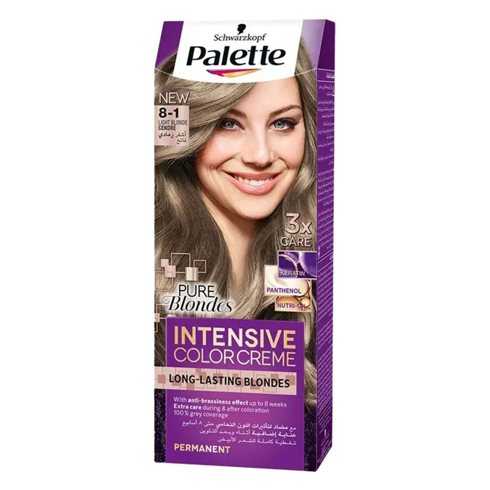 Schwarzkopf Palette Intensive Color Creme - 8-1 Light Blonde Cendre thumbnail 1