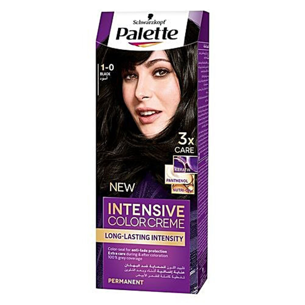 Schwarzkopf Palette Intensive Color Creme - 1-0 Black thumbnail 1