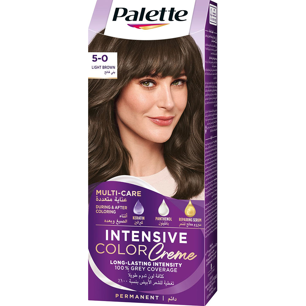 Schwarzkopf Palette Intensive Color Creme - 5-0 Light Brown thumbnail 1
