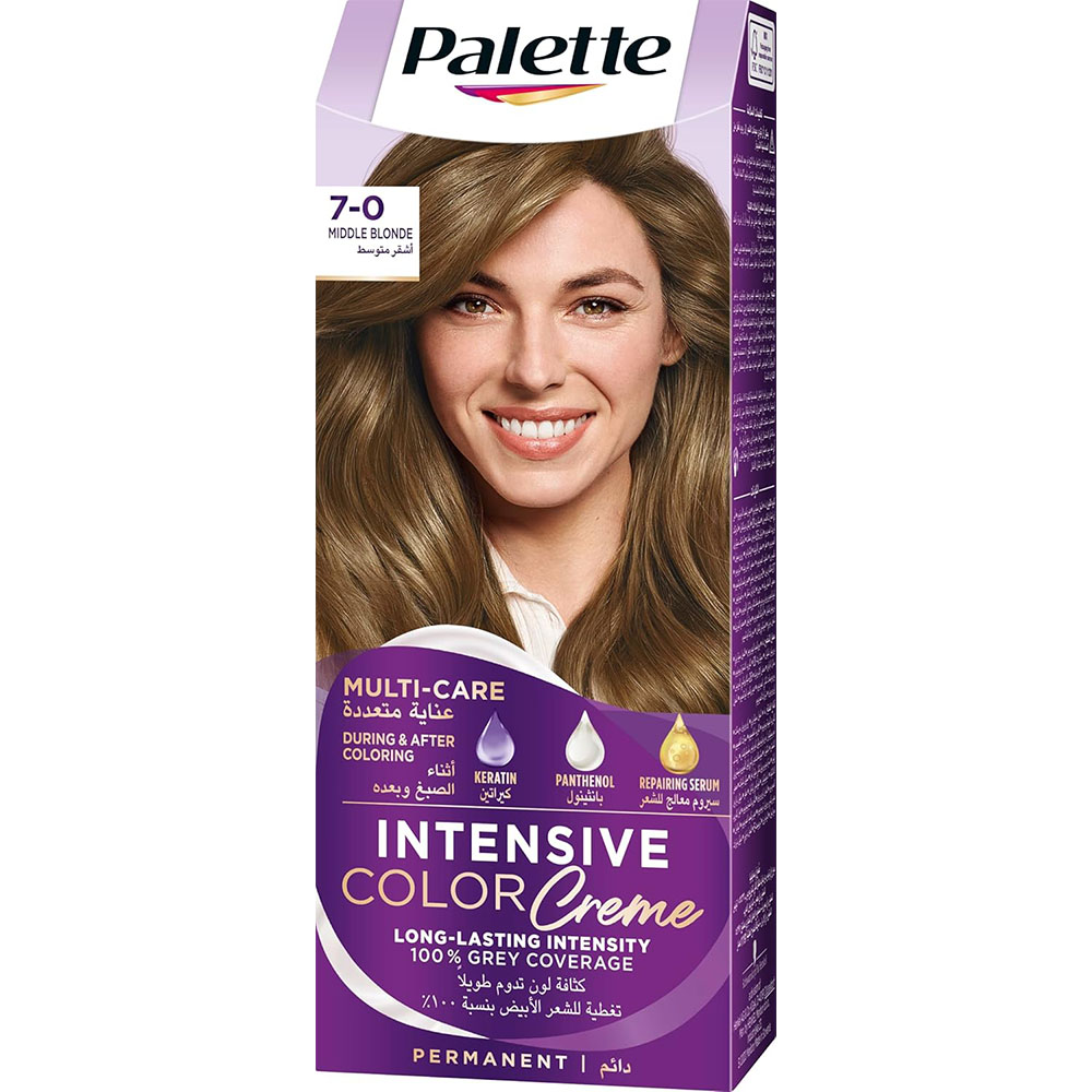 Schwarzkopf Palette Intensive Color Creme - 7-0 Middle Blonde thumbnail 1