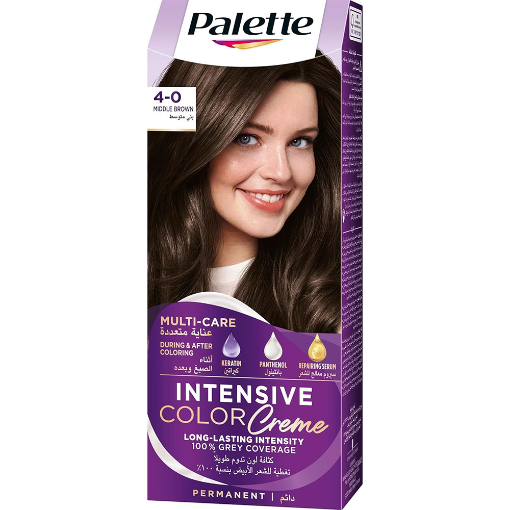 Schwarzkopf Palette Intensive Color Creme - 4-0 Middle Brown thumbnail 1