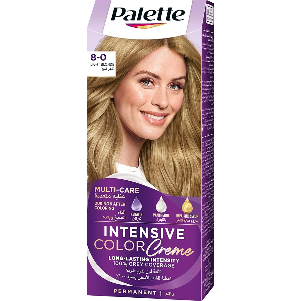 Schwarzkopf Palette Intensive Color Creme - 8-0 Light Blonde thumbnail 1