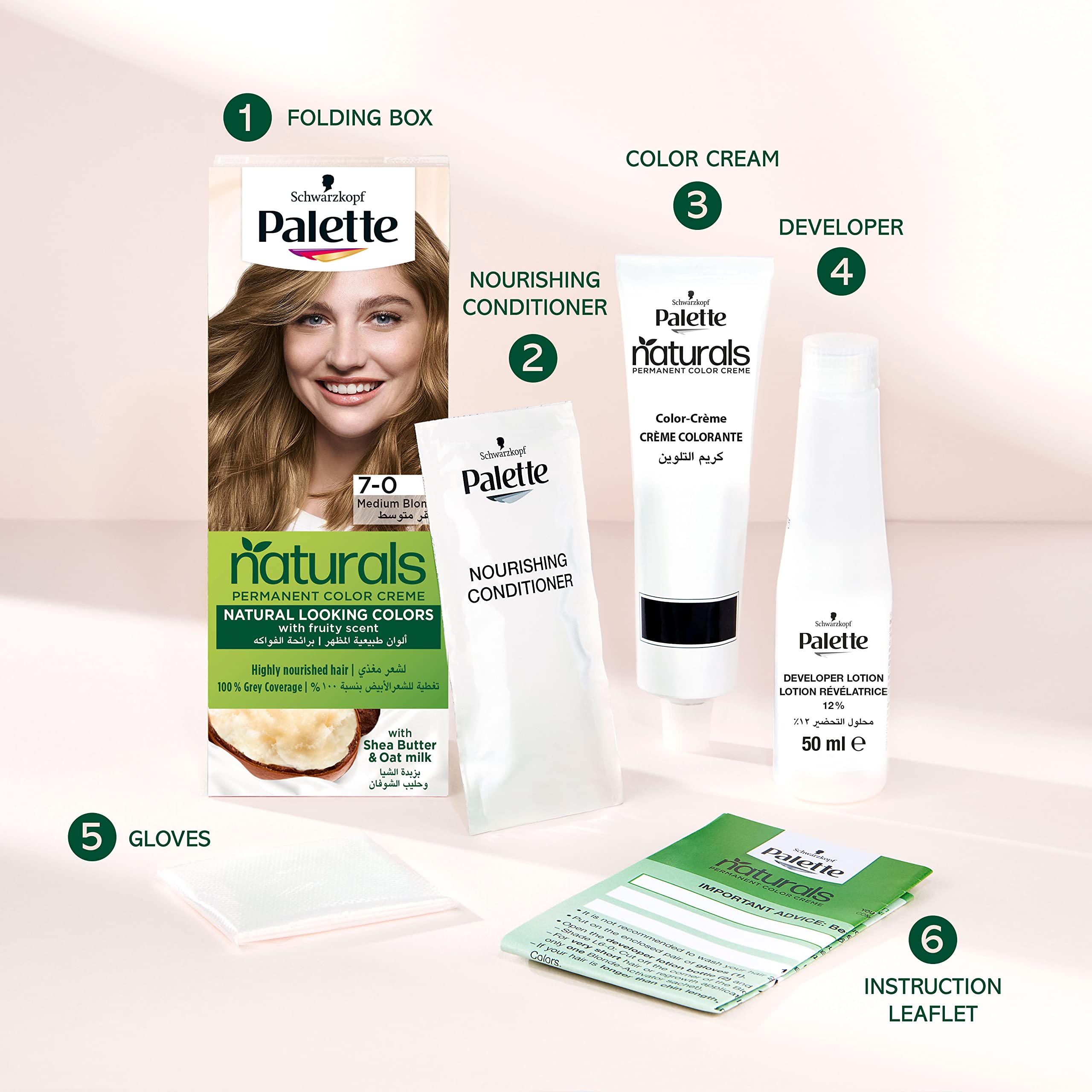 Schwarzkopf Palette Naturals Permanent Hair Color Creme - 10 Extra Light Blonde thumbnail 3