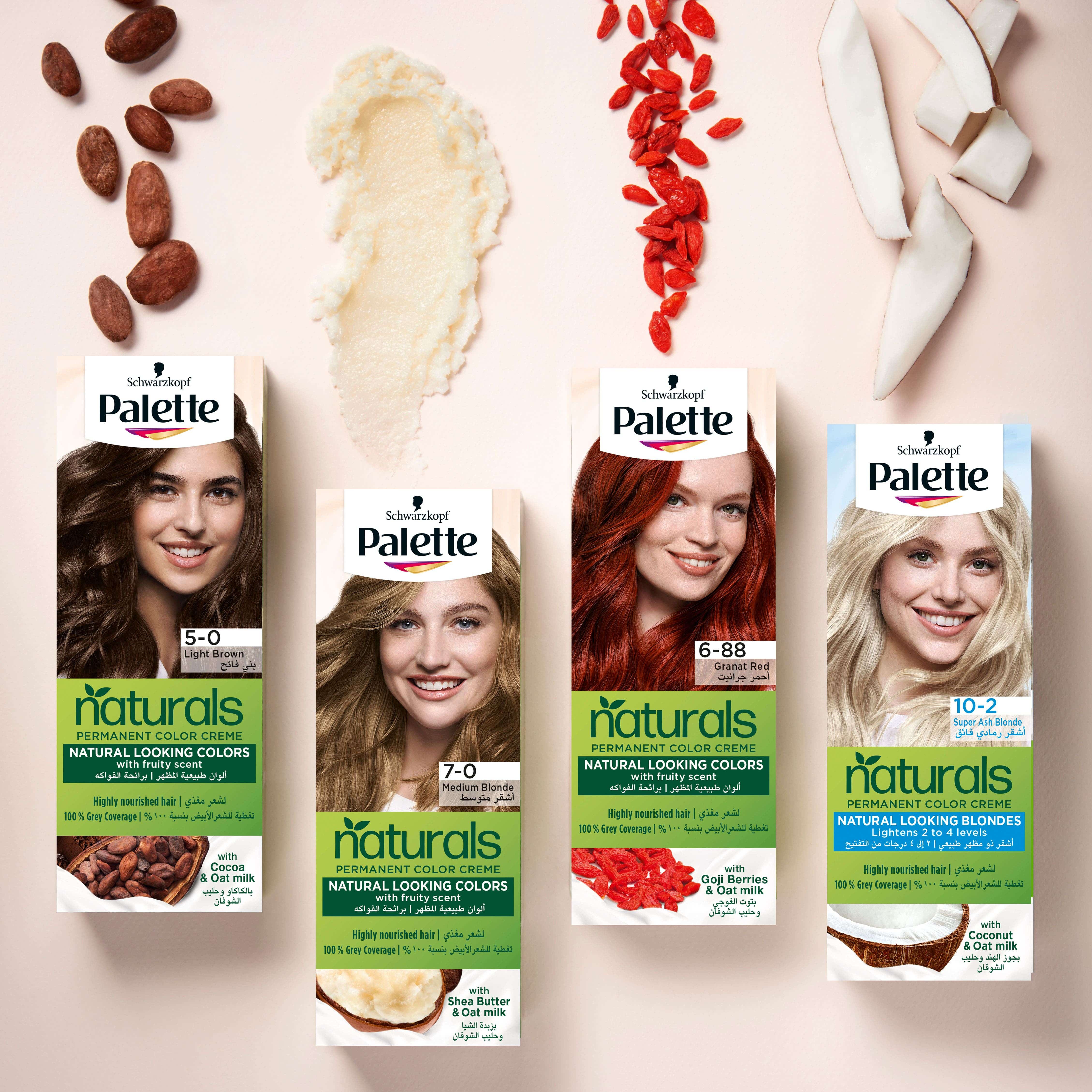Schwarzkopf Palette Naturals Permanent Hair Color Creme - 6-88 Granat Red  thumbnail 3