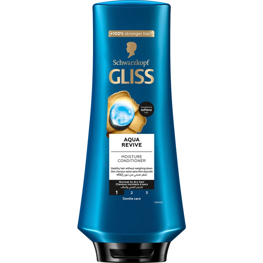 Schwarzkopf Gliss Aqua Revive Moisture Conditioner - 360 ml thumbnail 1