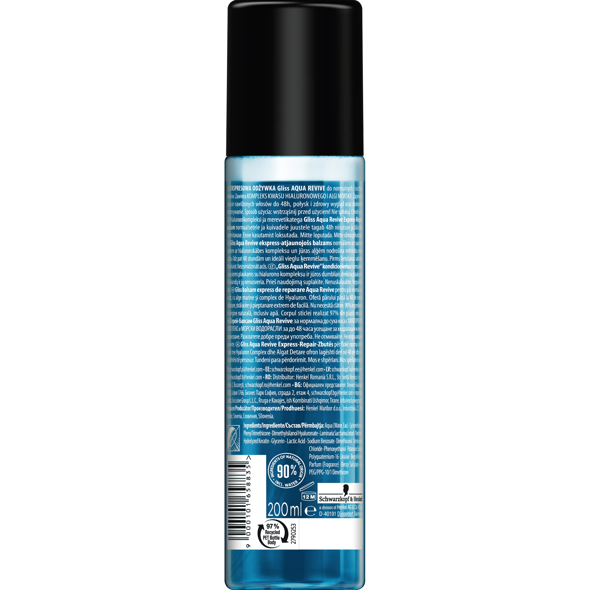 Schwarzkopf Gliss Aqua Revive Express Repair Conditioner - 200 ml thumbnail 2