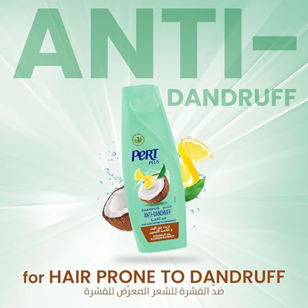 Pert Plus Anti Dandruff Shampoo With Coconut Oil And Lemon Extract - 400 ml thumbnail 3