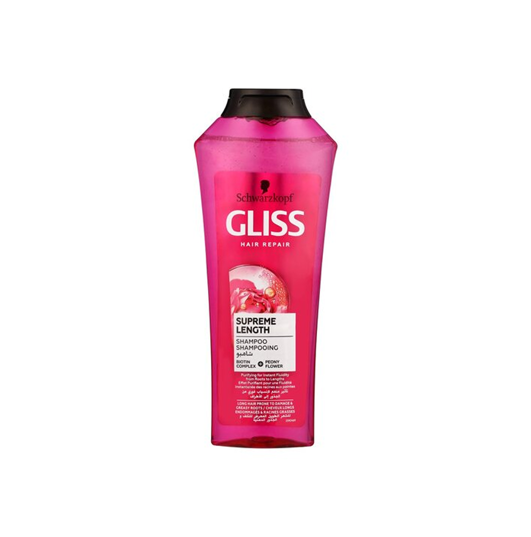 Schwarzkopf Gliss Supreme Length Shampoo - 400 ml thumbnail 1