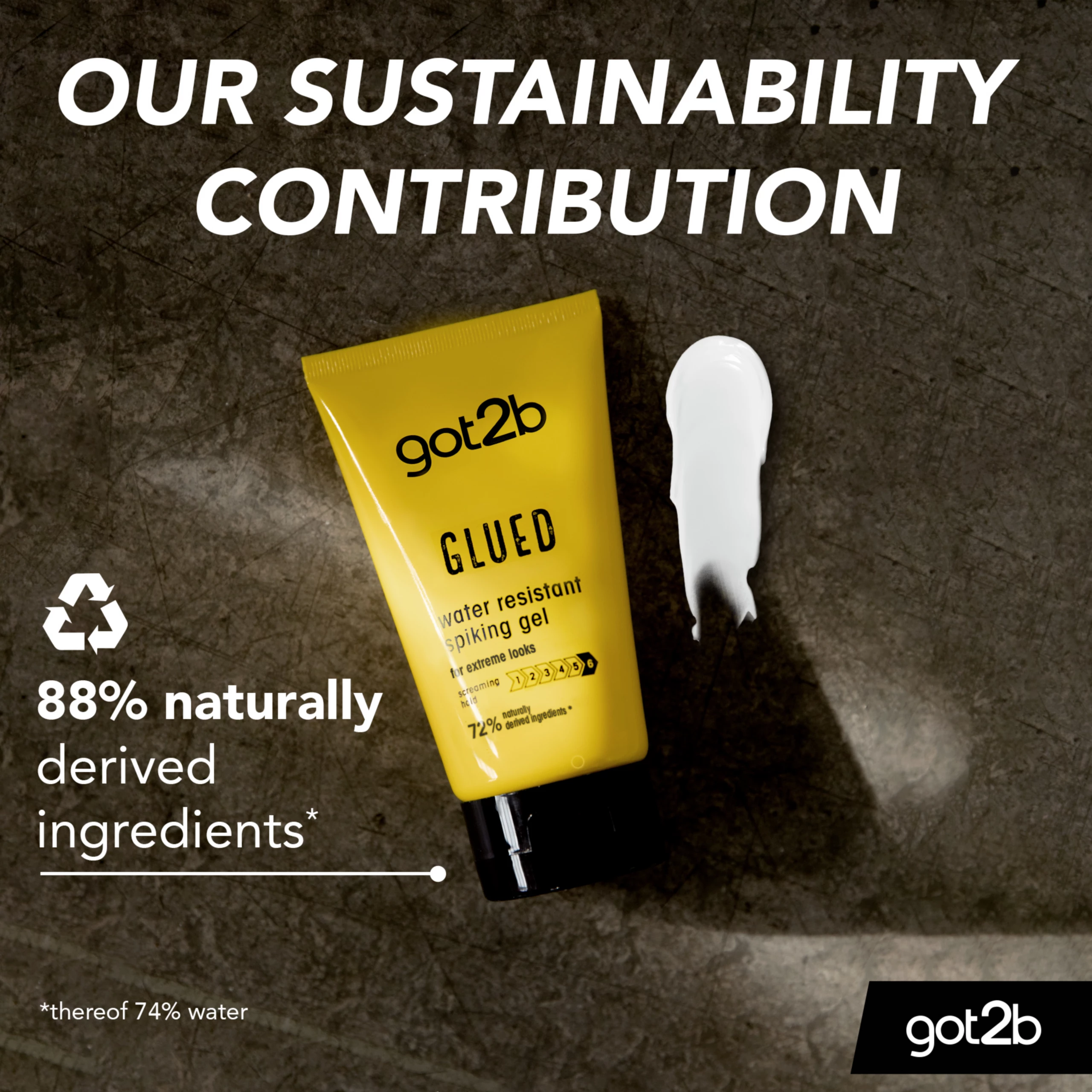 Schwarzkopf Got2B Glued Spiking  Water Resistant Hair Gel - 150 ml thumbnail 3