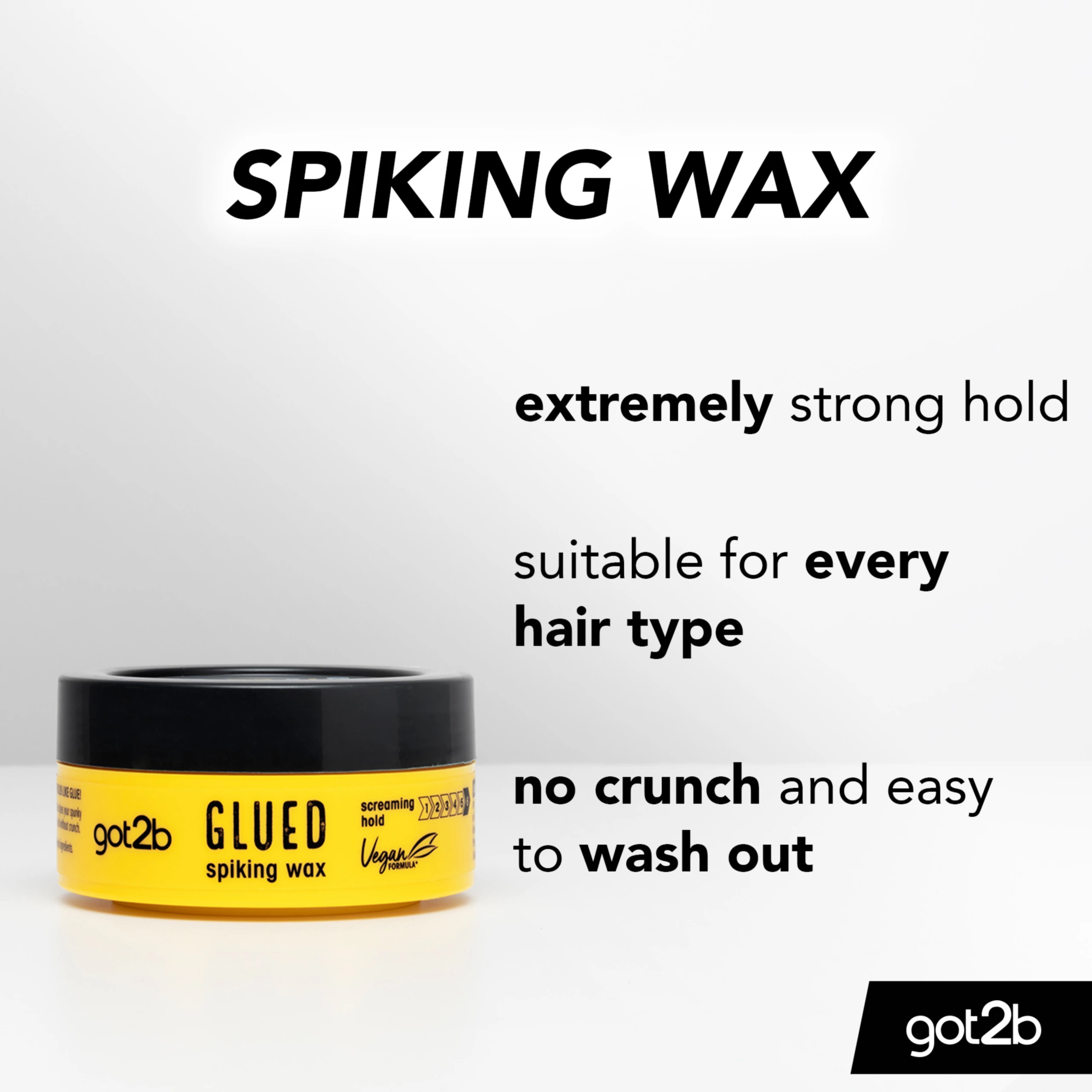 Schwarzkopf Got2B Glued Hair Spiking Wax - 75 ml thumbnail 4