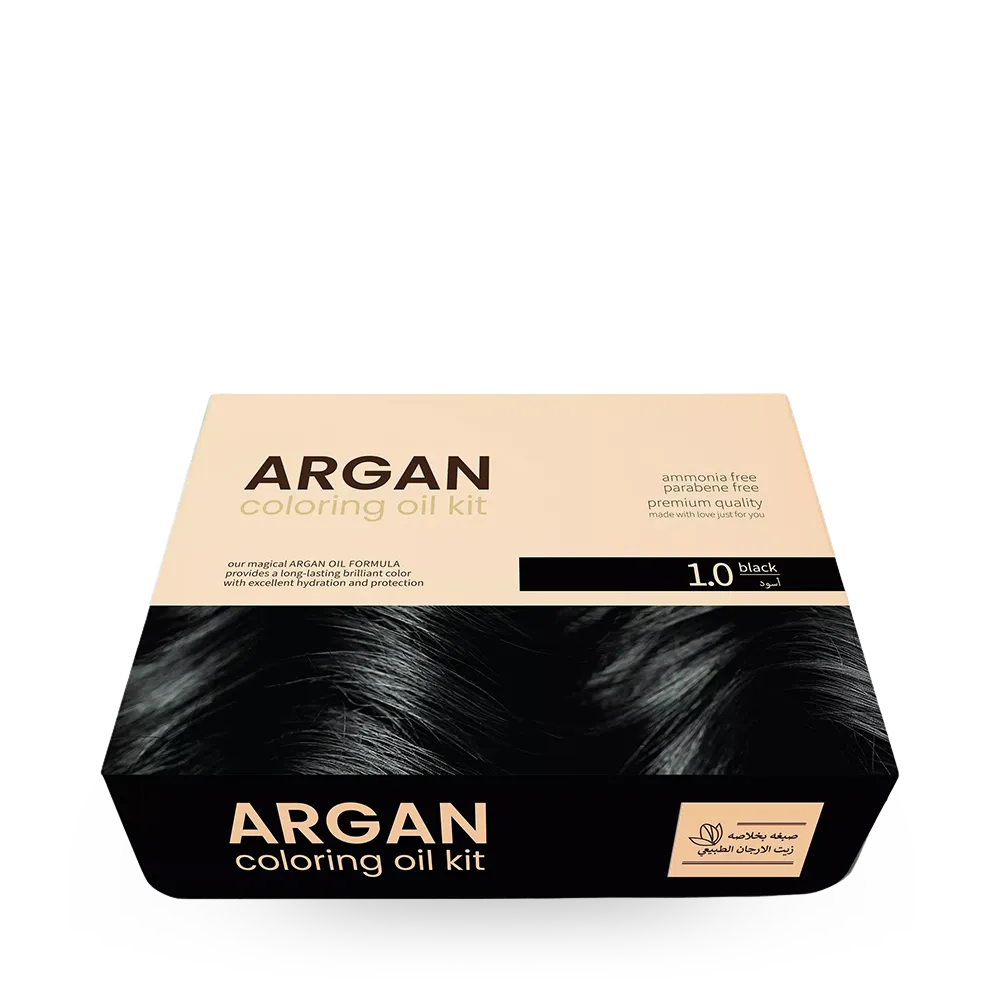 Argan Hair Coloring Oil Kit - Black 1.0 thumbnail 1