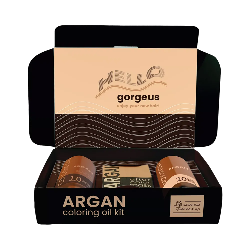 Argan Hair Coloring Oil Kit - Black 1.0 thumbnail 2