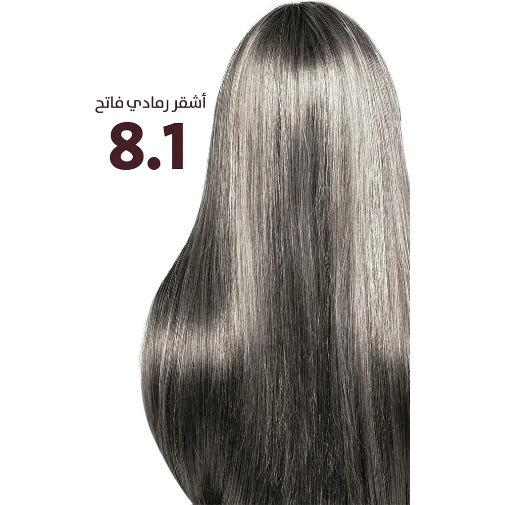 Argan Hair Coloring Oil Kit - Light Ash Blond -8.1 thumbnail 5