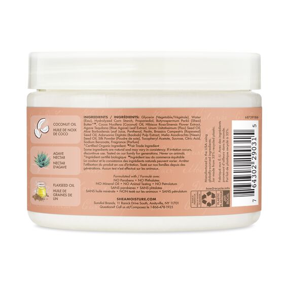 Shea Moisture Coconut & Hibiscus Curling Gel Souffle - 340 g thumbnail 4